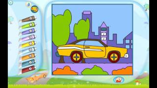 Транспорт для детей. Мультик - Раскраска. Развивающее детское приложение screenshot 4