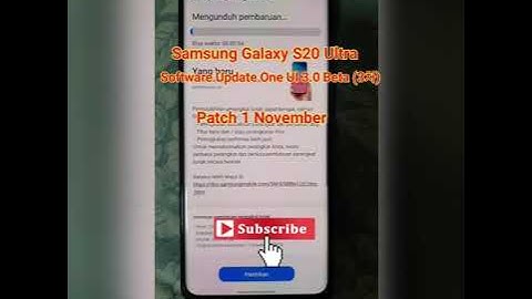 Samsung Galaxy S20 Ultra, Software Update (Android 11) One UI 3.0 Beta (3차) South Korea