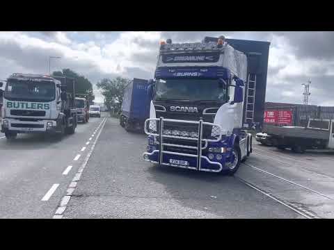 Nice looking scania P24 BUR on dock road 17/05/23 Nice looking scania P24 BUR on dock road 17/05/23