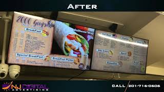 Digital Menu Board - Deli/Bodega - Brooklyn, New York