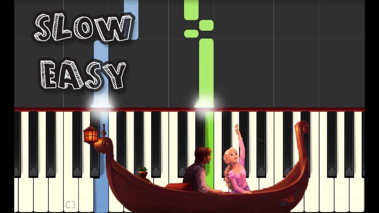 I See The Light Tangled Piano Tutorial Slow Easy By Betacustic Youtube