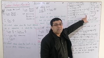 Complex Analysis-I (Lecture # 10) Limits applications and Questions from Denis. G. Zill Book