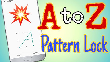 Pattern Lock Style (Alphabetic) | A to Z Pattern Lock | Technophile Marjan