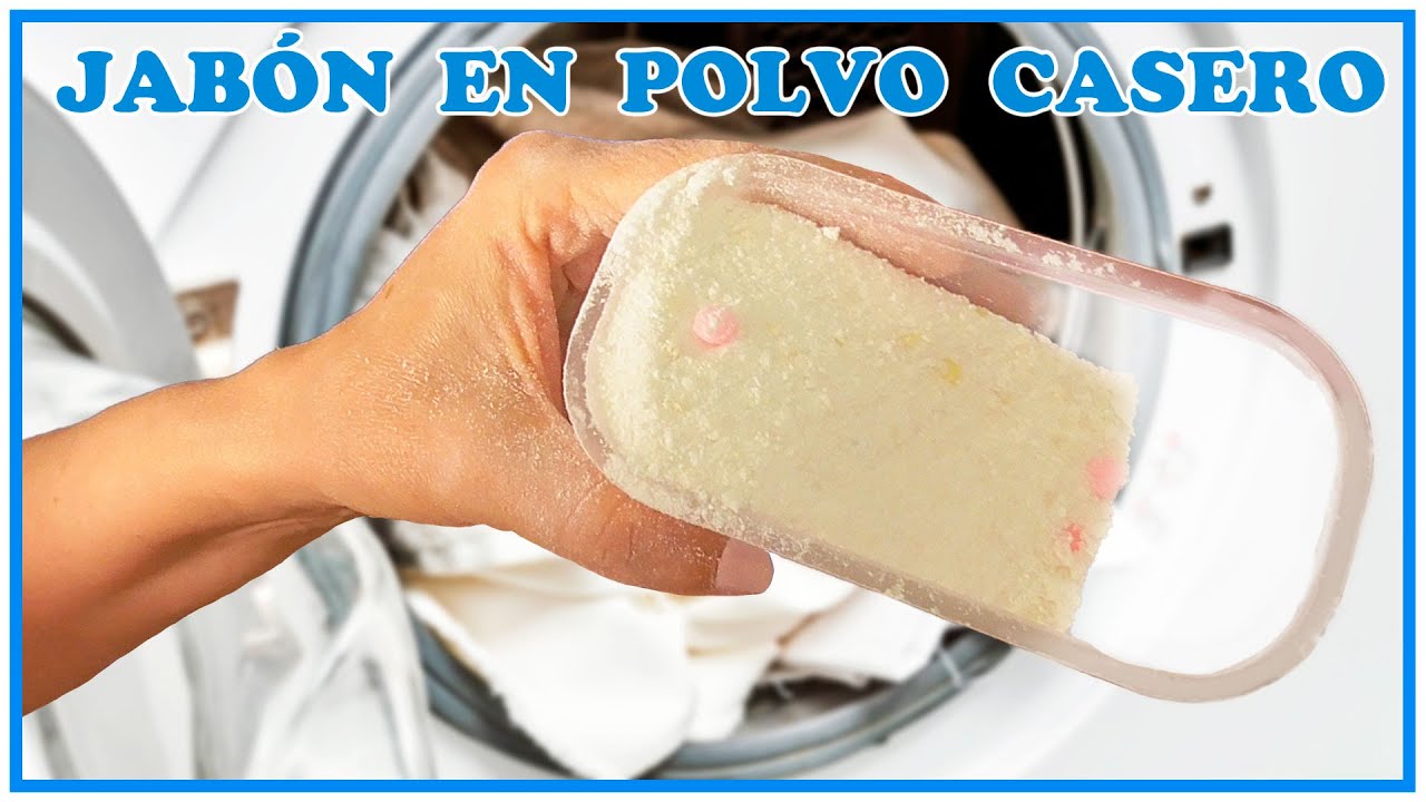 JABÓN en POLVO Casero para lavar a MANO y a MAQUINA - YouTube