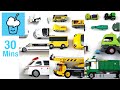 White Green Yellow collection vehicles Lego Tomica transformers voov ブーブ 変身