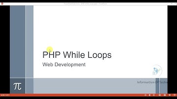 PHP While Loops
