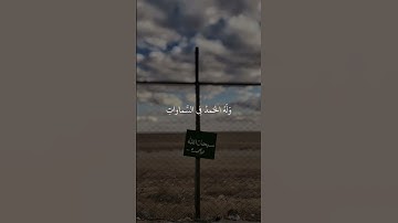 ﴿فَسُبْحَانَ اللَّهِ حِينَ تُمْسُونَ وَحِينَ تُصْبِحُونَ ﴾ سوره الروم،عبد الرحمن مسعد.