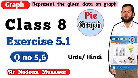 Class 8 Exercise 5.1  Q no 5 , 6  Ex 5.1  SNC Maths PCTB , PTB Maths How draw Graph in Urdu Hindi