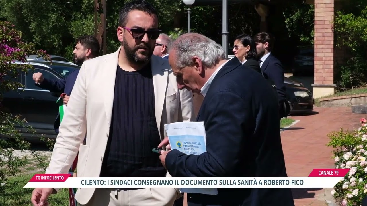 Cilento: i sindaci consegnano a Roberto Fico il documento sulla sanità