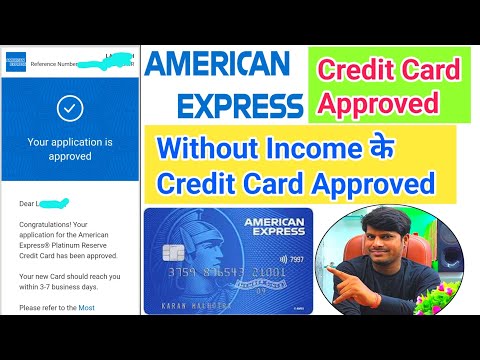 American Express Credit Card Congratulations 🎊 Approved Without Income Proof के हाई लिमिट के साथ 😱😱😱