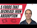 5 foods that decrease iron absorption and utilization