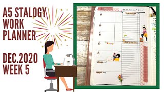 A5 Stalogy for Work Planner | December 2020, Week 5 Setup