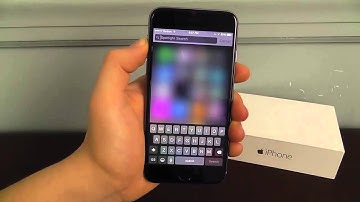 how to use i phone 6 Spotlight Search