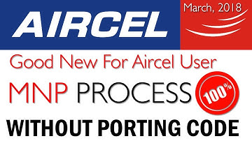 How To Port Aircel Number (Without Porting Code) To Any Network | ISMAIL FOR YOU