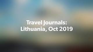 Travel Journals Lithuania