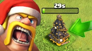 Clash Of Clans New Removing 2015 Christmas Tree Coc Christmas Update December Full Review