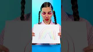 🌈 Draw a PERFECT Rainbow! Easy Art Hack