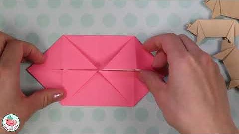 How to Make an Origami Pig Easy - How to Fold a Paper Pig Tutorial