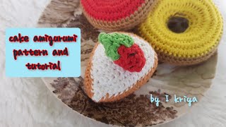 amigurumi cake pattern and tutorial by I kriya|available subtitle screenshot 2