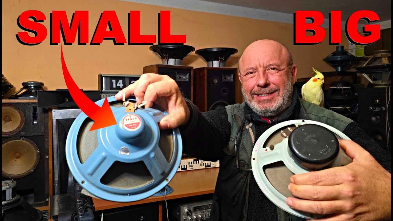 SMALL vs BIG MAGNET - 60s Vintage TESLA SPEAKER SOUND COMPARISON - TESLA ARO 689 Alnico vs ARO 667