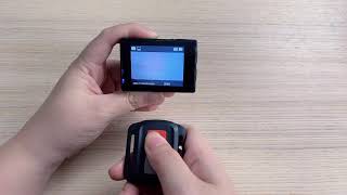 how to conntrol  action camera SF230 with included remote