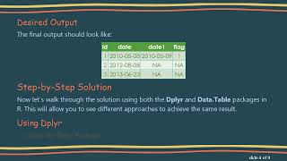 How to Merge Two Data Frames by ID and Date in R Using Dplyr and Data.Table