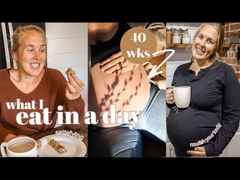 WHAT I EAT IN A DAY WHILE PREGNANT // 40 WEEKS