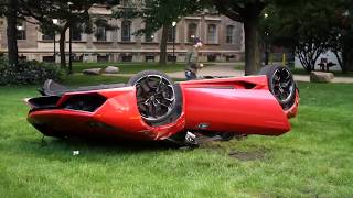 Aftermath Of Lamborghini Crash In Toronto