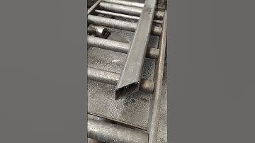 Uzay 330GE açılı şerit testere 80x80x5 mm çift taraf açılı profil kesim işlemi