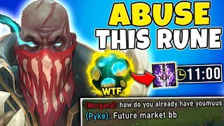 I Found A Broken Way To Abuse Pyke Take This Rune And Stomp Lane - League Of Legends