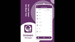 Unseen messenger to stay unseen online, recover deleted messages, no last seen screenshot 4