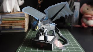 Toothless | Paper Craft (Free Template) screenshot 4