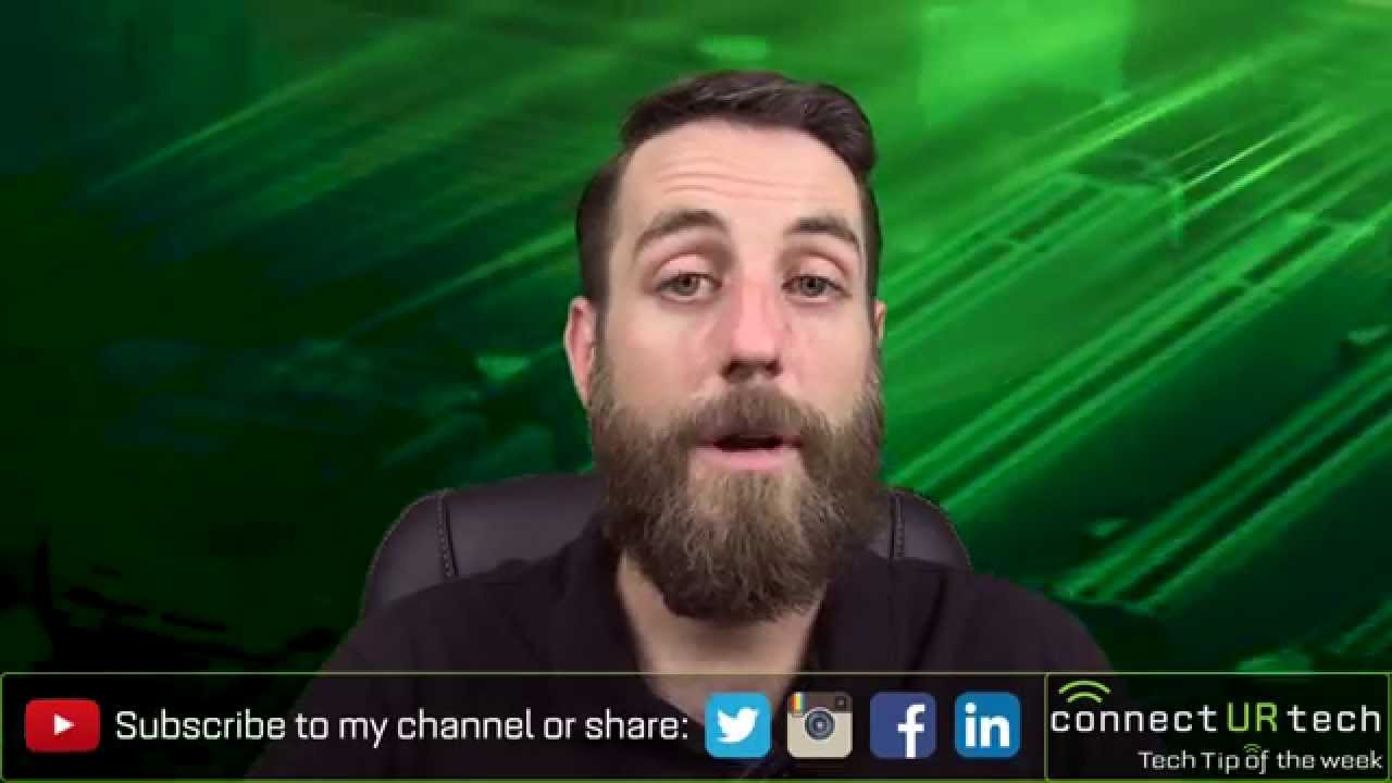 Connect UR Tech Tip of the Week Episode 28-How to setup email ...