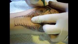 King cobra tattooing by Blaze, 2013.