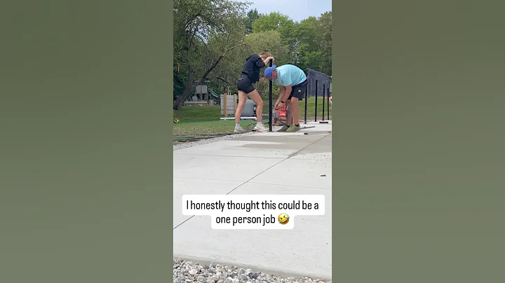 No dig fence install how to #diy #fence #pool