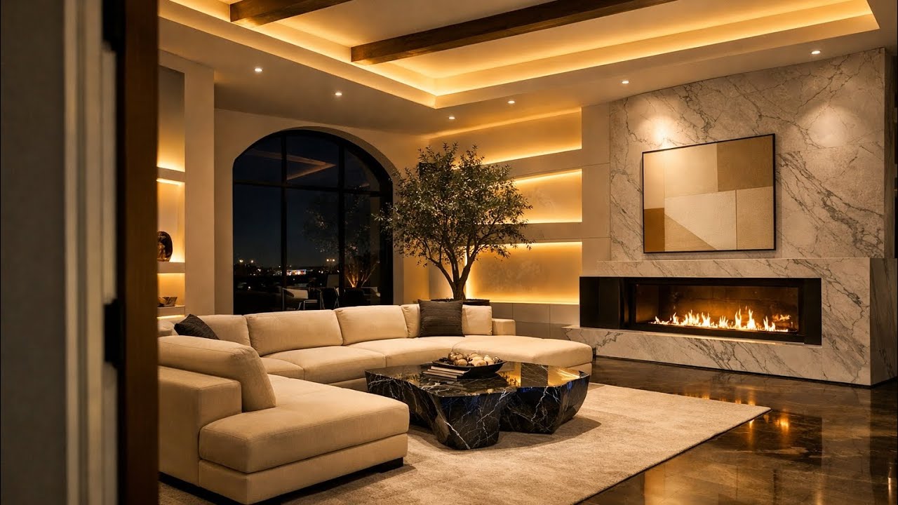 “This Ultra-Modern Living Room Will Blow Your Mind | Luxury Home Tour”