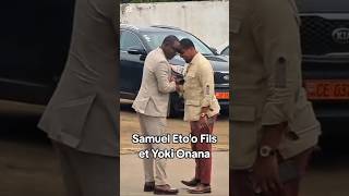 Samuel Eto'o salue Yoki Onana à l'assemblée générale extraordinaire de la Fecafoot #samueletoo