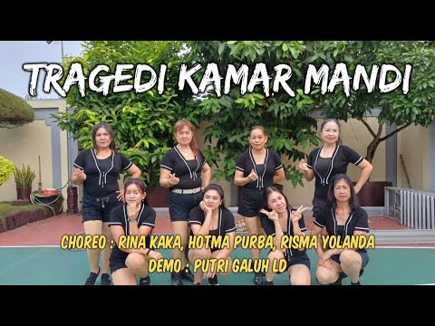 Tragedi Kamar Mandi Line Dance | Choreo : Rina Kaka, Hotma Purba, Risma Yolanda | Demo : Putri Galuh