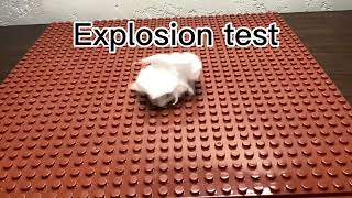 Explosion test stop motion