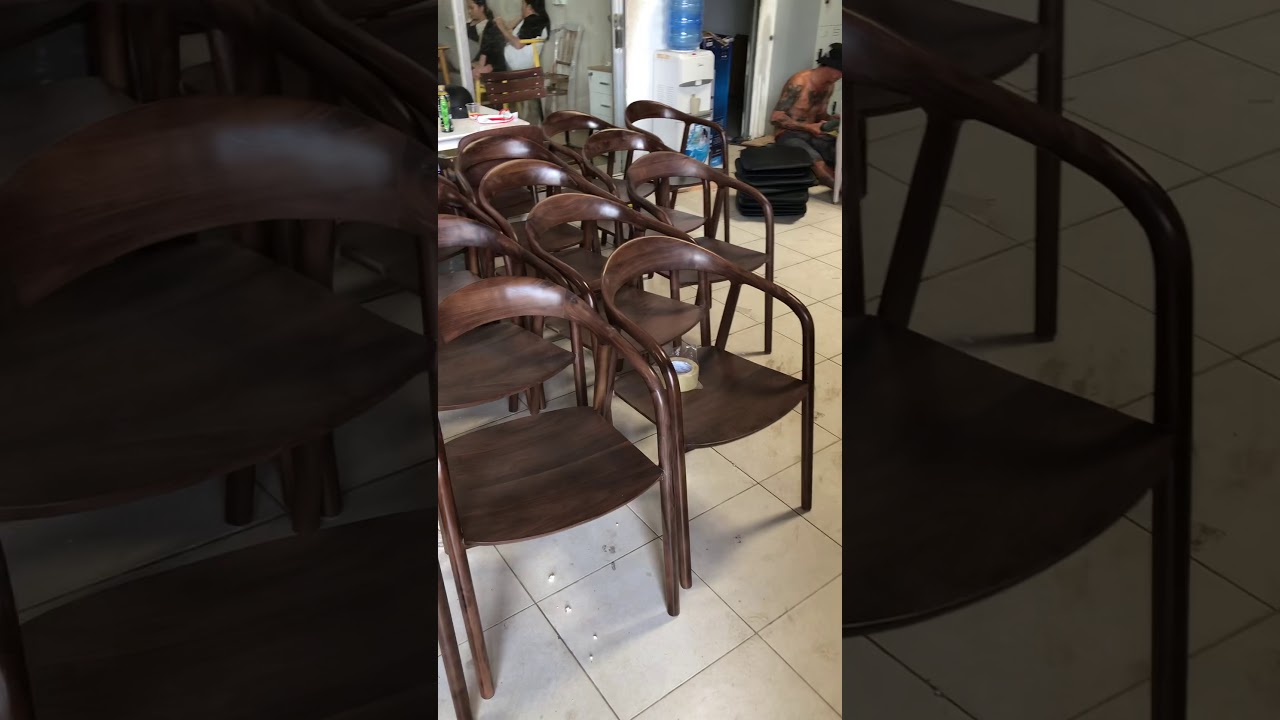 Ghế Neva gỗ Óc Chó - Neva Chair + Walnut wood
