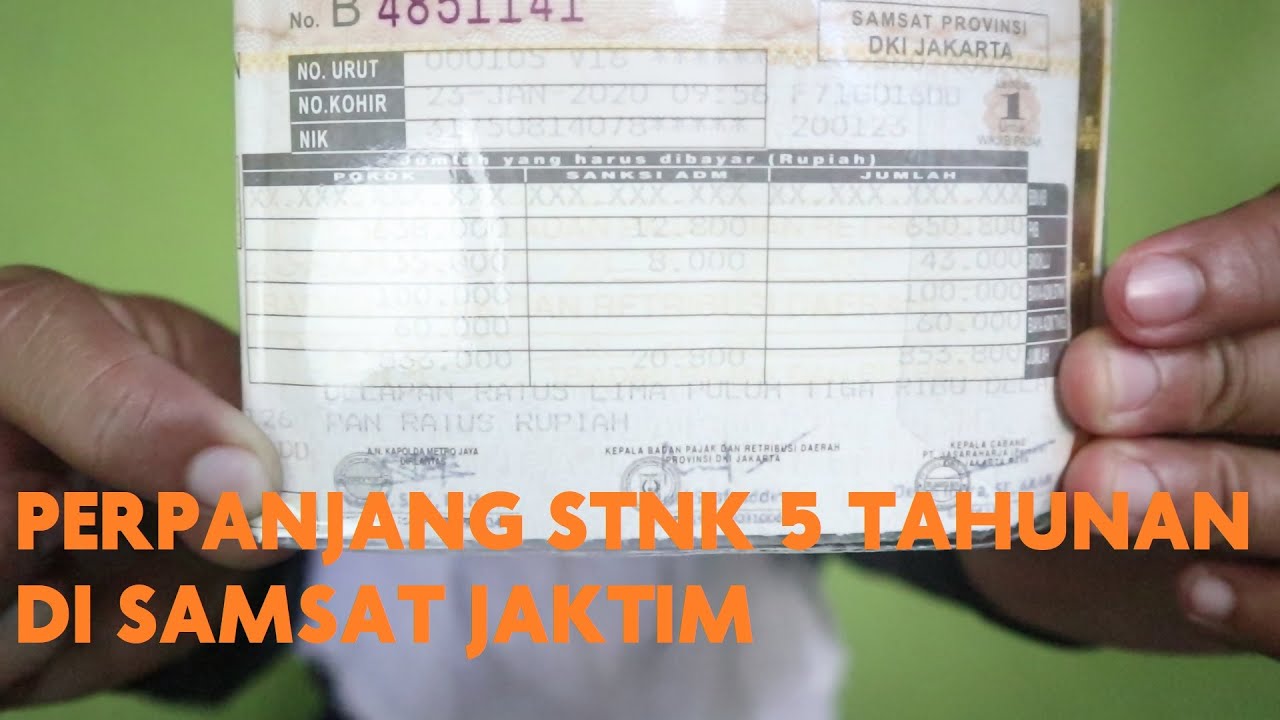 Pengalaman Perpanjang STNK Motor 5 Tahunan di SAMSAT Jakarta Timur
