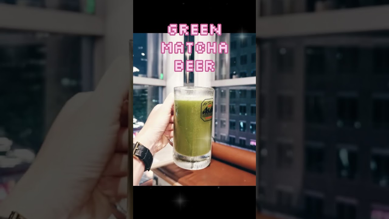 Green matcha beer - Happy time