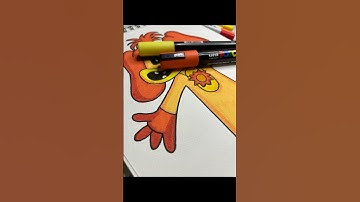 Drawing DOGDAY or ANXIETY |How to draw smiling critters | Poppy Playtime ch 3 |Inside Out 2 #shorts