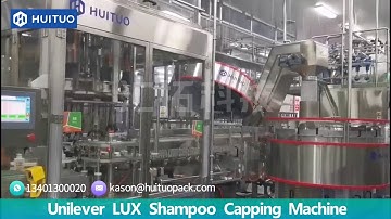 Huituo automatic bottle shampoo and hair conditioner screw sealing capping machine