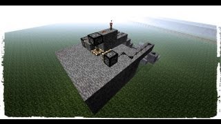 Minecraft Redstone Tutorial: How to make a Retractable Ceiling Light