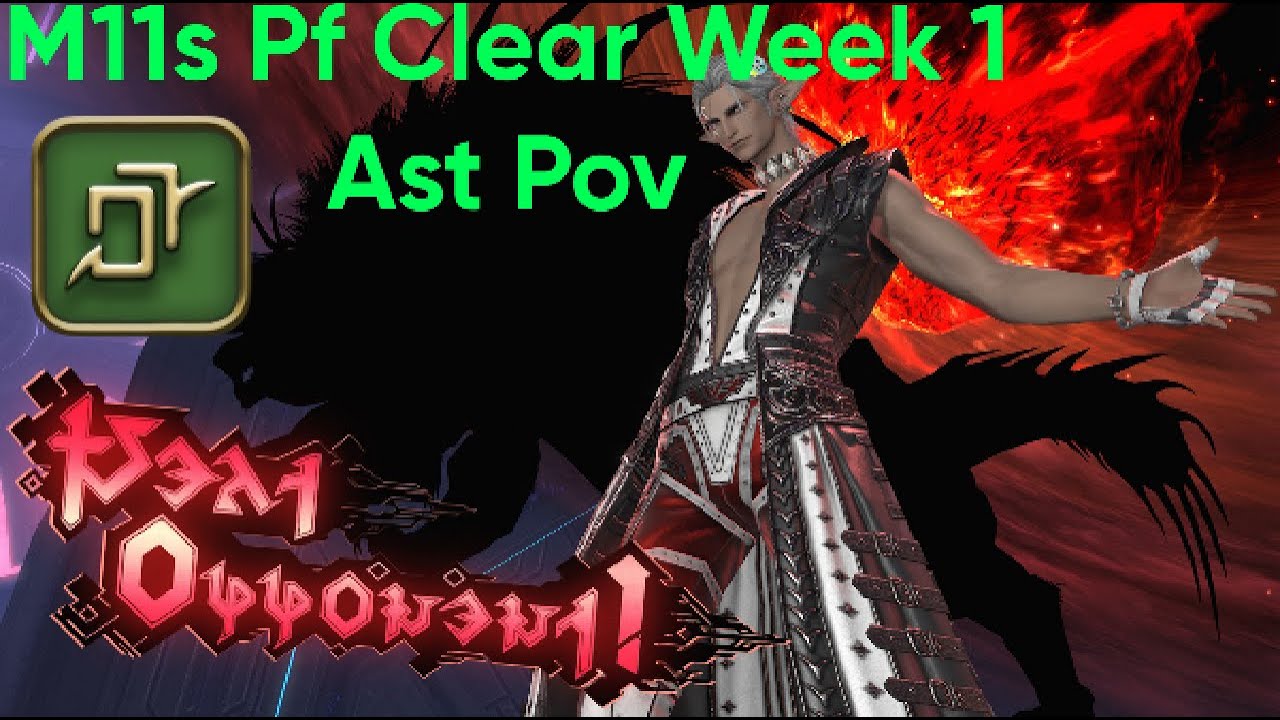 FFXIV - AAC heavyweight M11 (Savage) M11S - Astrologian PoV - Elemental PF week 1 strat
