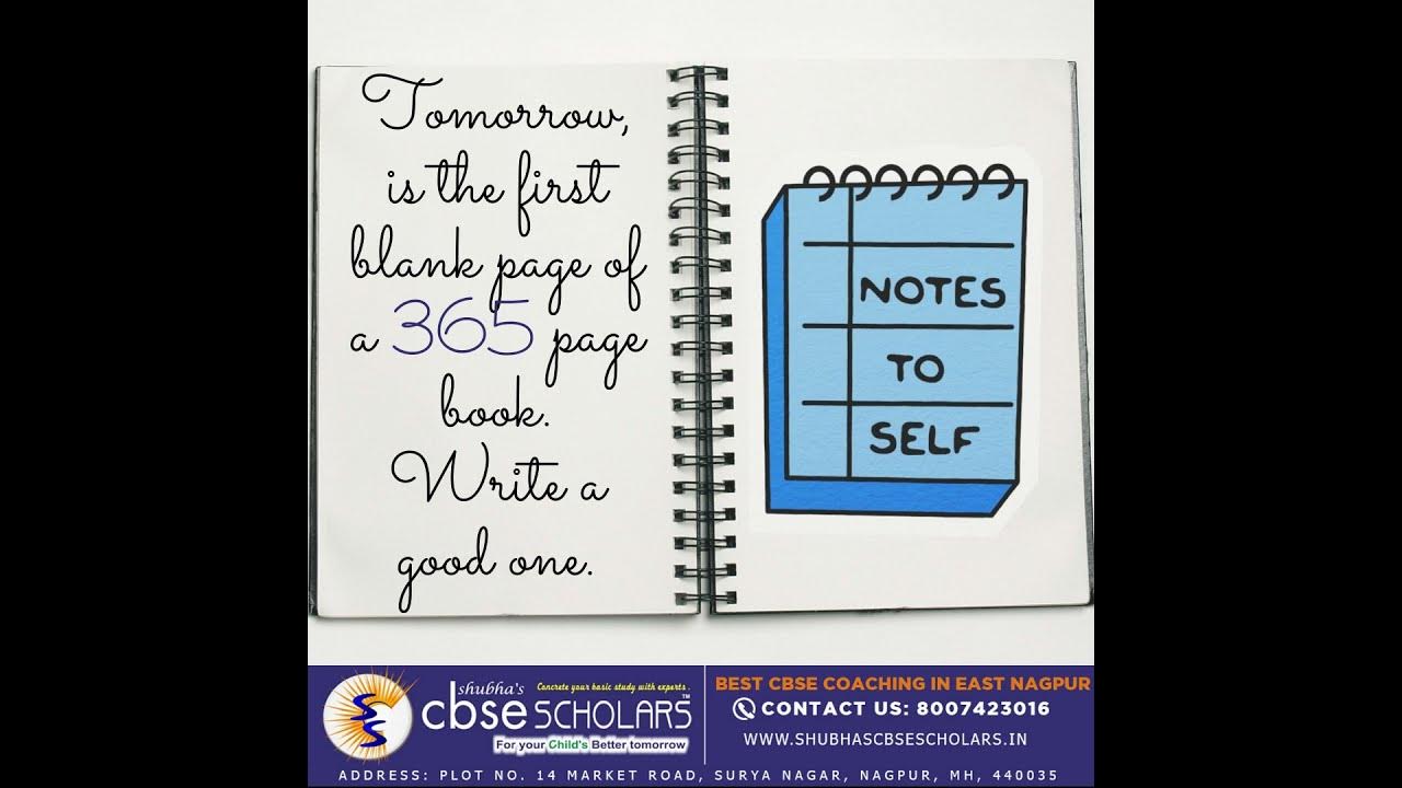 Tomorrow, is the first blank page of a 365 page book. Write a good one