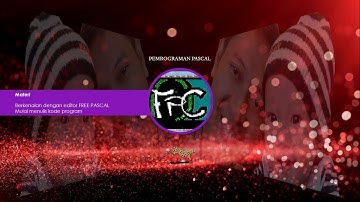 Pemrograman Pascal Part 1#  "Hello world"