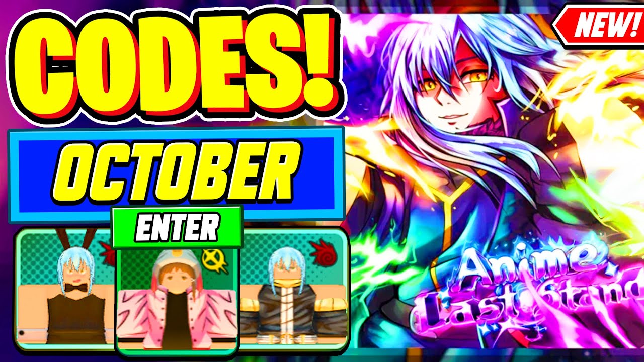 New ALL WORKING CODES For Anime Last Stand October 2025 Roblox 