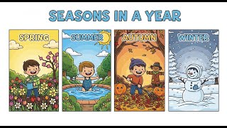 Seasons In A Year Learn Spring, Summer, Autumn & Winter Toonbeats Studio